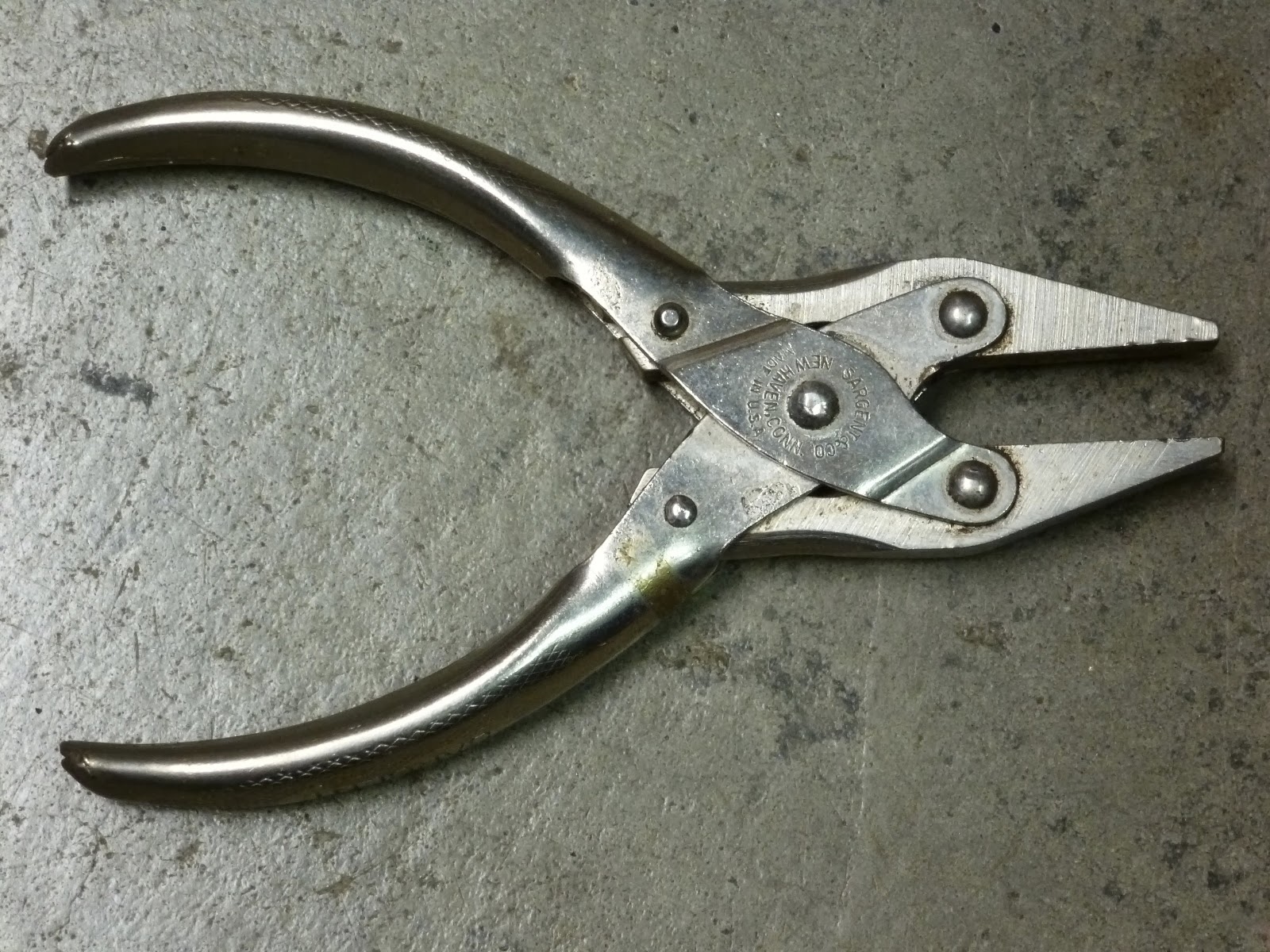 Tool Rescue Sargent & Co. New Haven Conn. Smooth jaw pliers