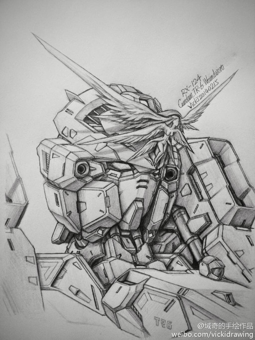Gundam and Mobile Suit Pencil Drawings by Vicki via PIXIV - Gundam Kits Gundam and Mobile Suit Pencil Drawings by Vicki via PIXIV - Gundam Kits