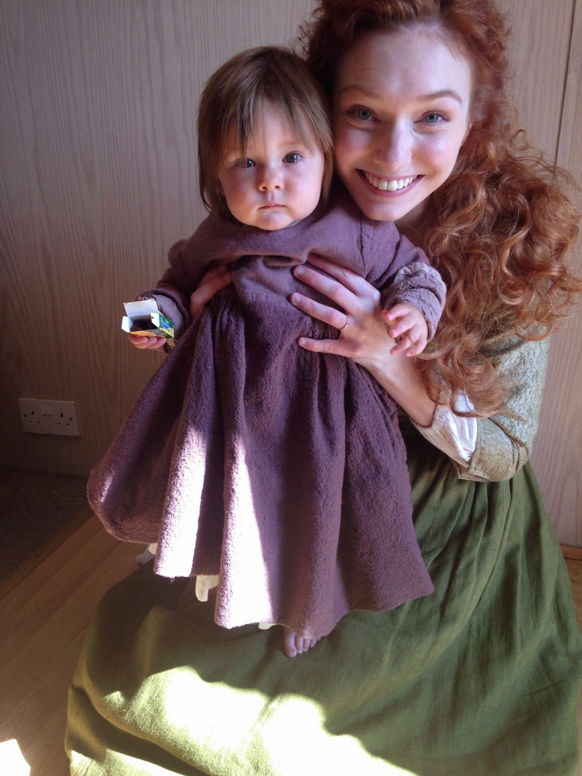 Matilda Fitt and (onscreen mummy) Eleanor Tomlinson