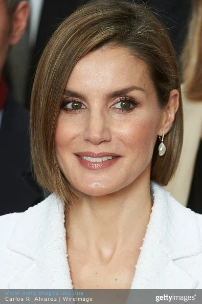 Queen Letizia of Spain attends the Red Cross World Day Commemoration at the Miguel Delibes auditorium on May 8, 2015 in Valladolid, Spain.