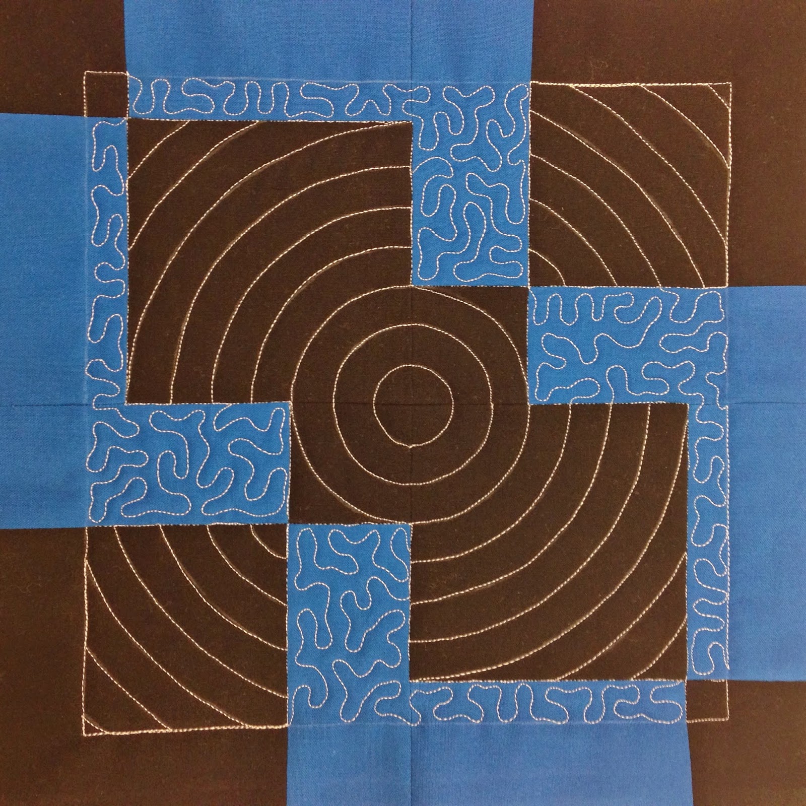 Leah's stippling and echoes in a 9 patch