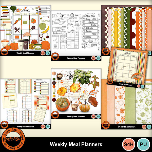 nov.2019 - HSA Weekly Meal Planners bundle