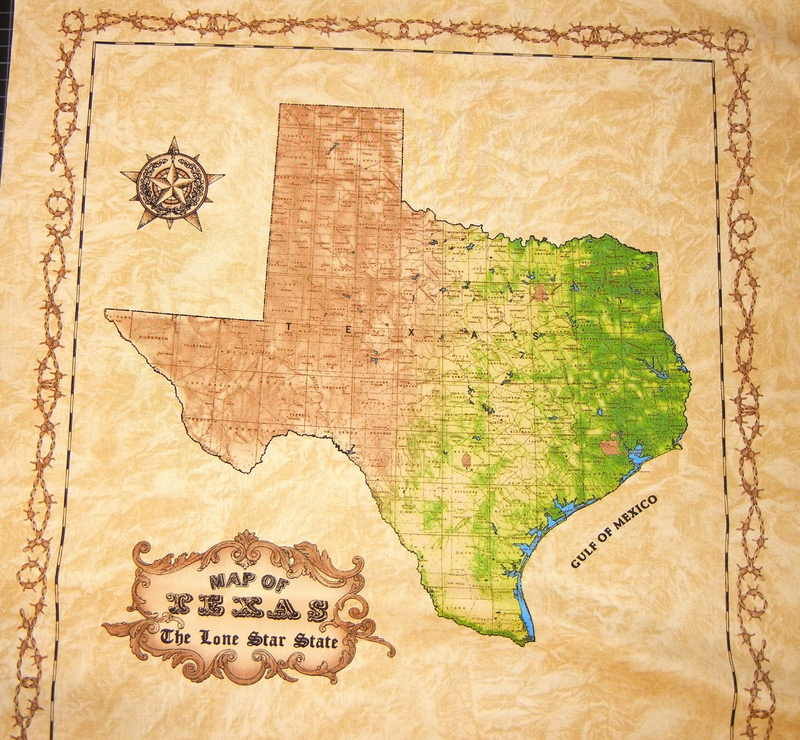 Quilters Crossing Texas Fabric!