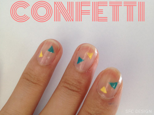 5. Colorful Triangle Nail Design Tutorial - wide 1