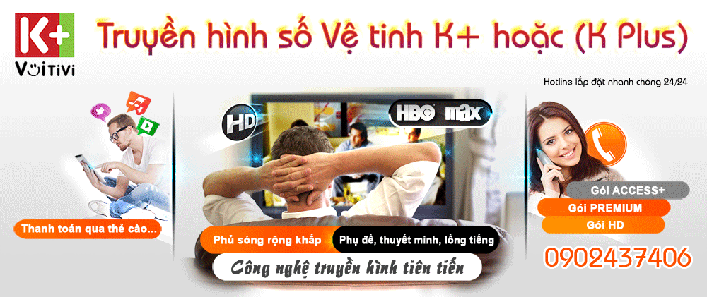 truyen hinh ve tinh k+, k plus