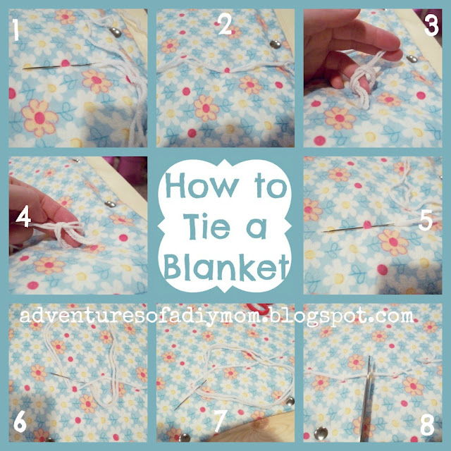 How to Tie a Blanket - Adventures of a DIY Mom