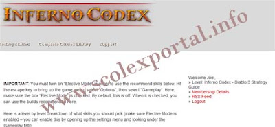 Inferno Codex review in membership area