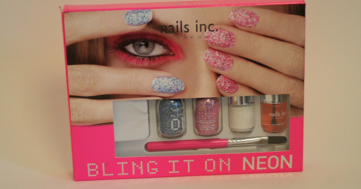 Madenailart Nails inc Bling it on Neon