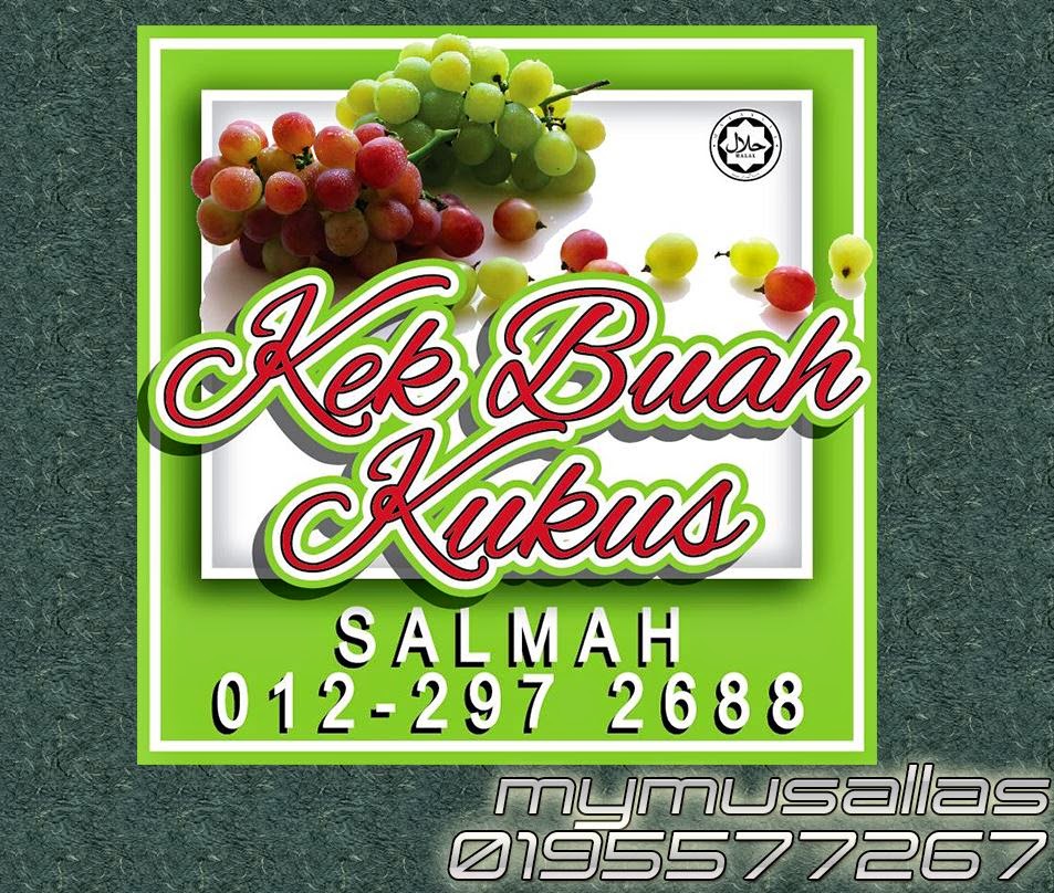 MY MUSALLAS DESIGN & ONLINE PRINTING Label Sticker Kek Buah Kukus