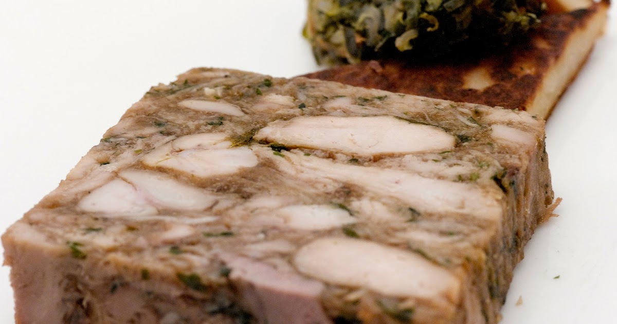 Kitchen Files Rabbit terrine with potato bread, cabbage and bacon