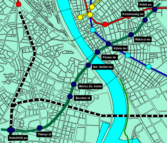 Budapest4week Budapest Metro Line 4 Map