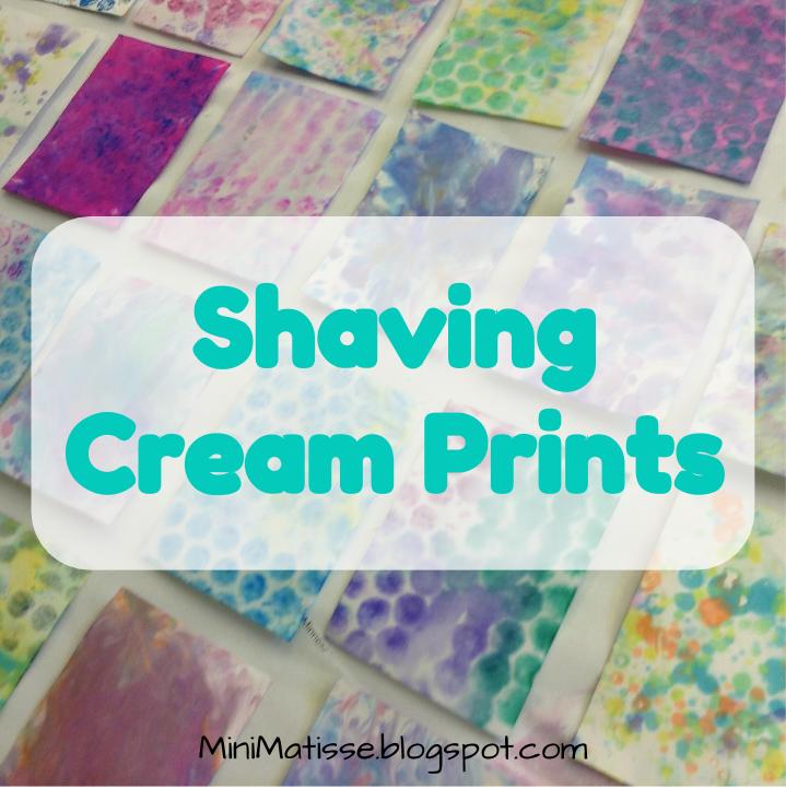 Mini Matisse Printing Shaving Cream Prints