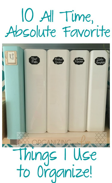 10 All Time, Absolute Favorite Things I Use to Organize :: OrganizingMadeFun.com