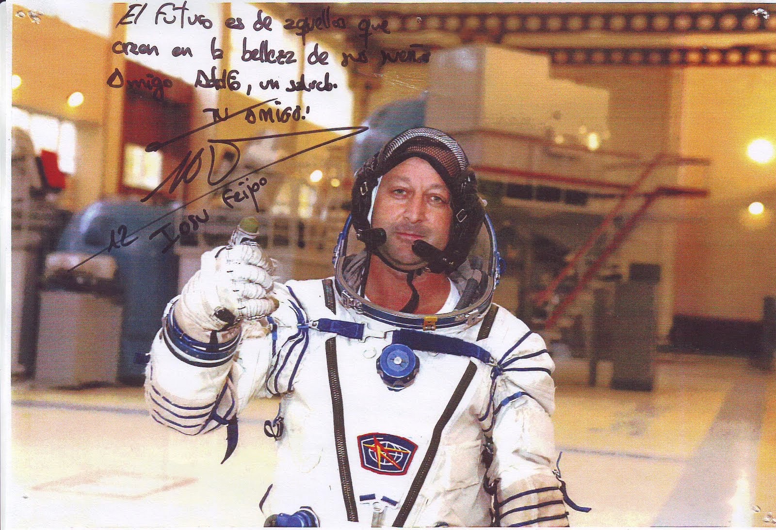 Dedicatoria del Alpinista/Astronauta Josu Feijoo