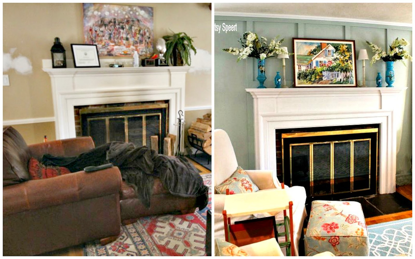 Betsy Speert's Blog Accessorizing a Cottage Fireplace Mantel