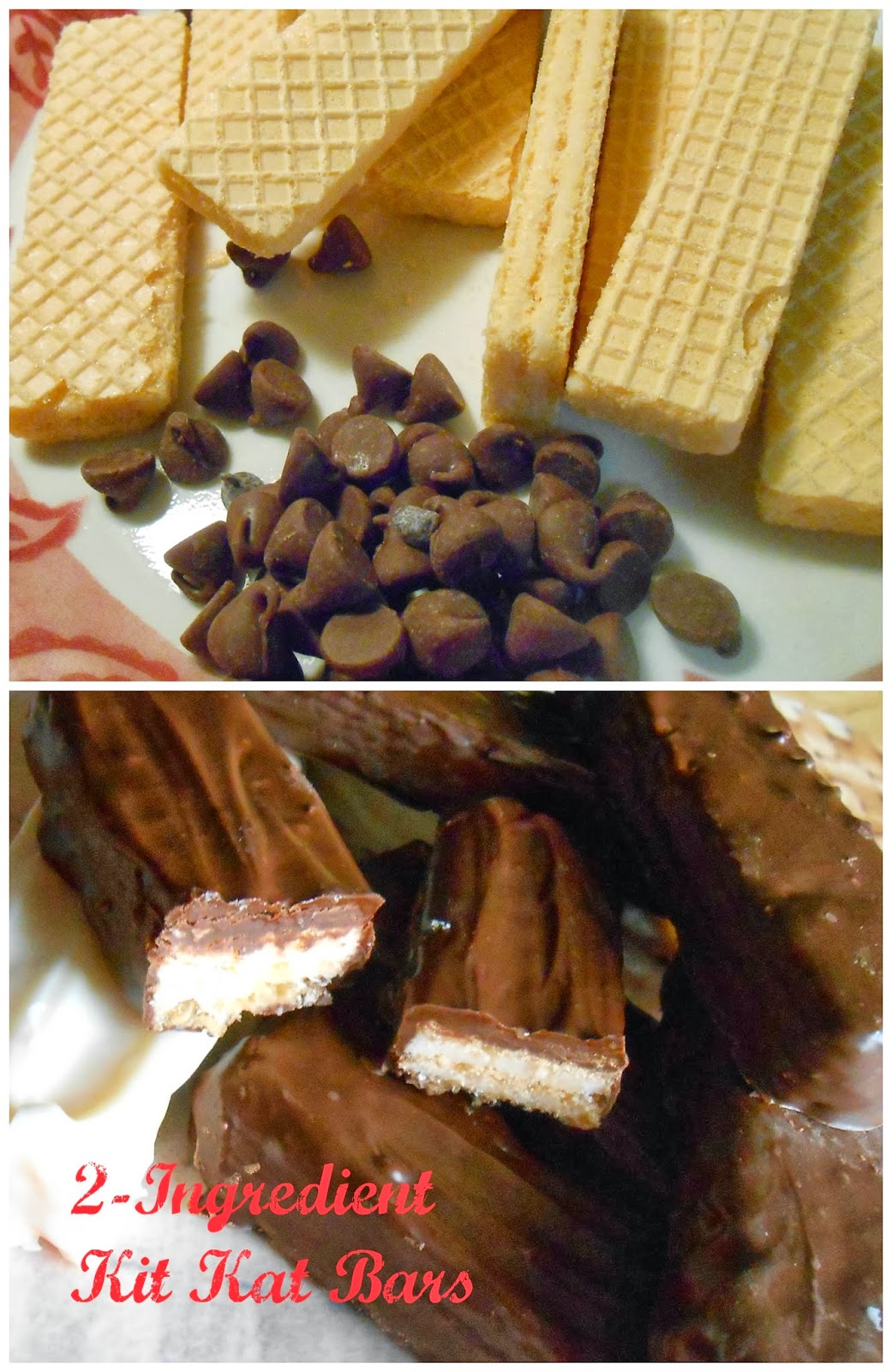 The Better Baker 2 Ingredient Kit Kat Bars