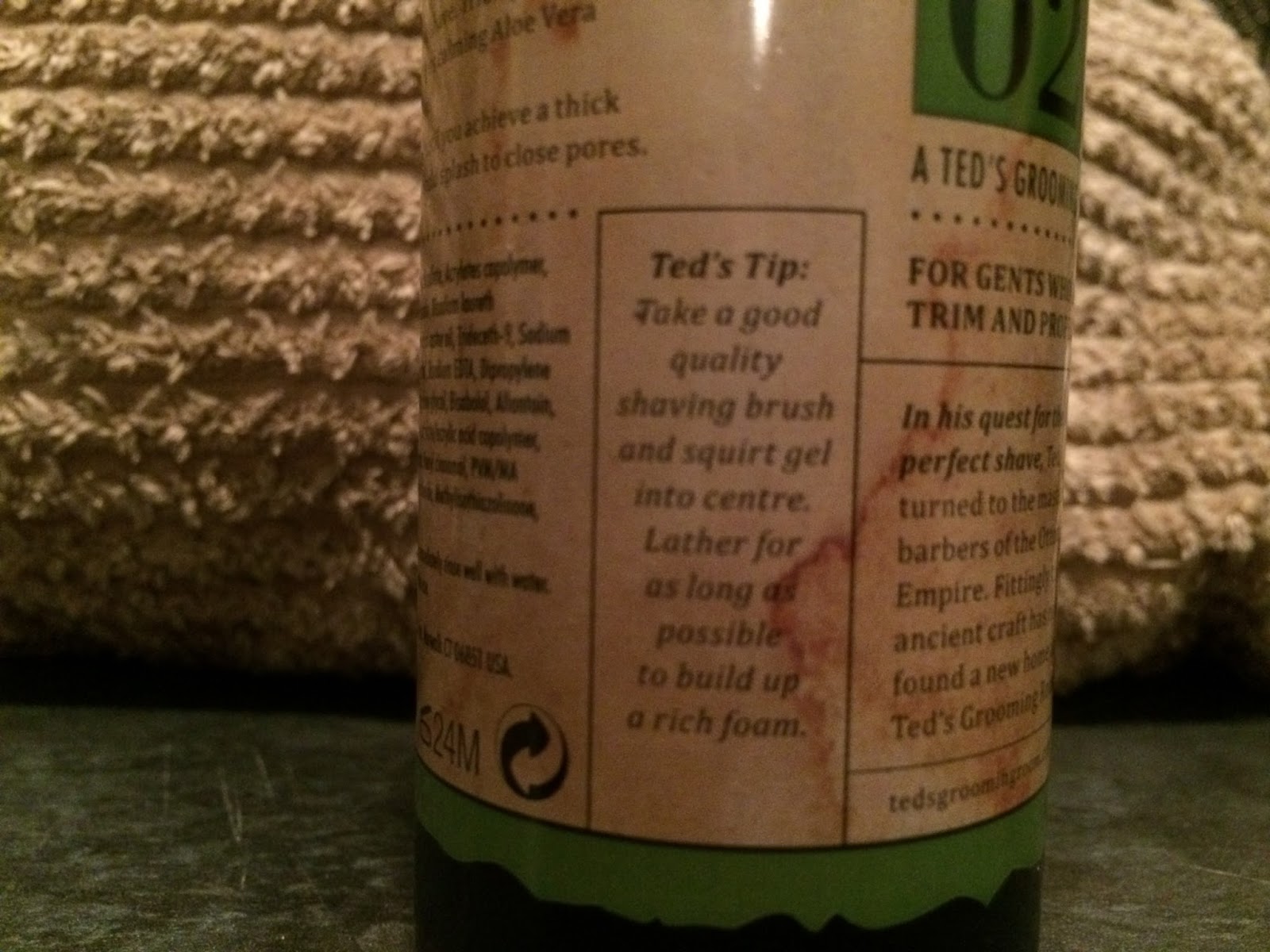 Beautykinguk Ted's Grooming Room Step 02 Shave Gel