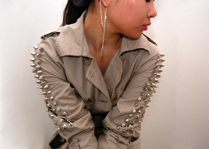 DIY: Studded Trench Coat (Burberry Inspired) -