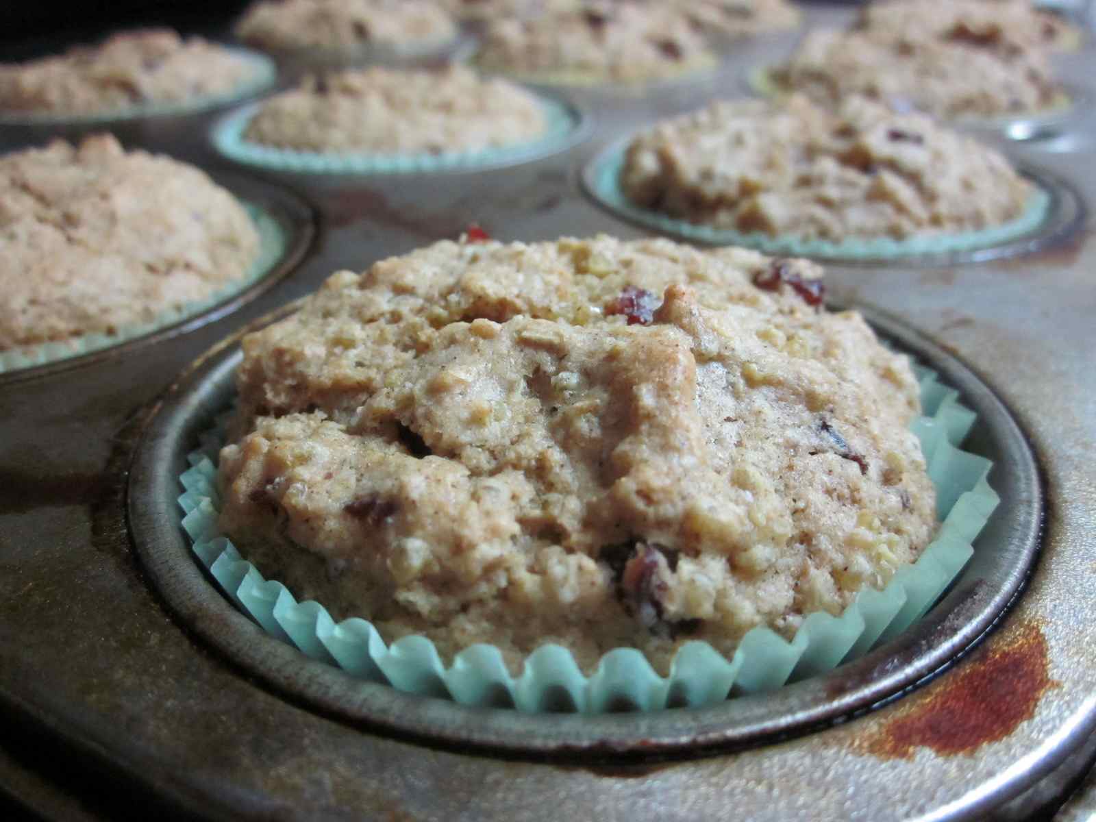Karen’s Vegan Kitchen Cranberry AlmondQuinoa Muffins