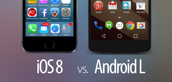 Visual Comparison of iOS 8 vs Android L Features, Icons, UI Elements, Functionality Visual Comparison of iOS 8 vs Android L Features, Icons, UI Elements, Functionality