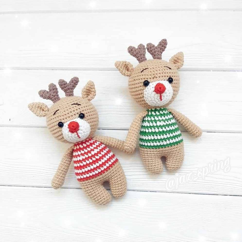 Christmas reindeer crochet toy Christmas reindeer crochet toy
