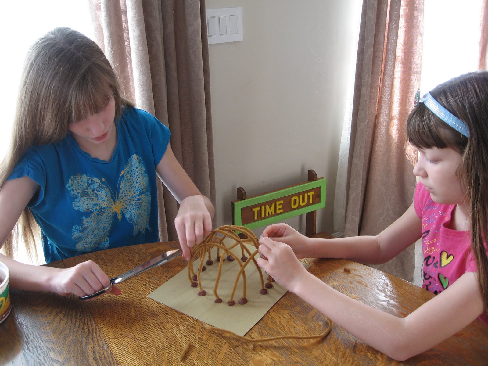 Almost Unschoolers Pipe Cleaner Wigwam