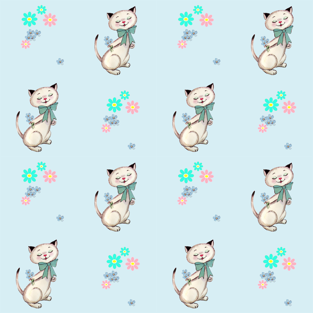 Free printable vintage cat scrapbooking paper ausdruckbares