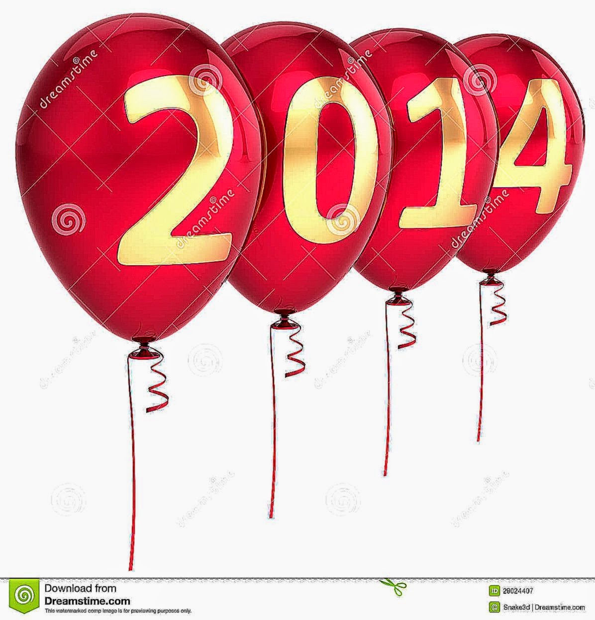 New Year 2014 Party Balloons Merry Christmas Royalty Free Stock New Year 2014 Party Balloons Merry Christmas Royalty Free Stock