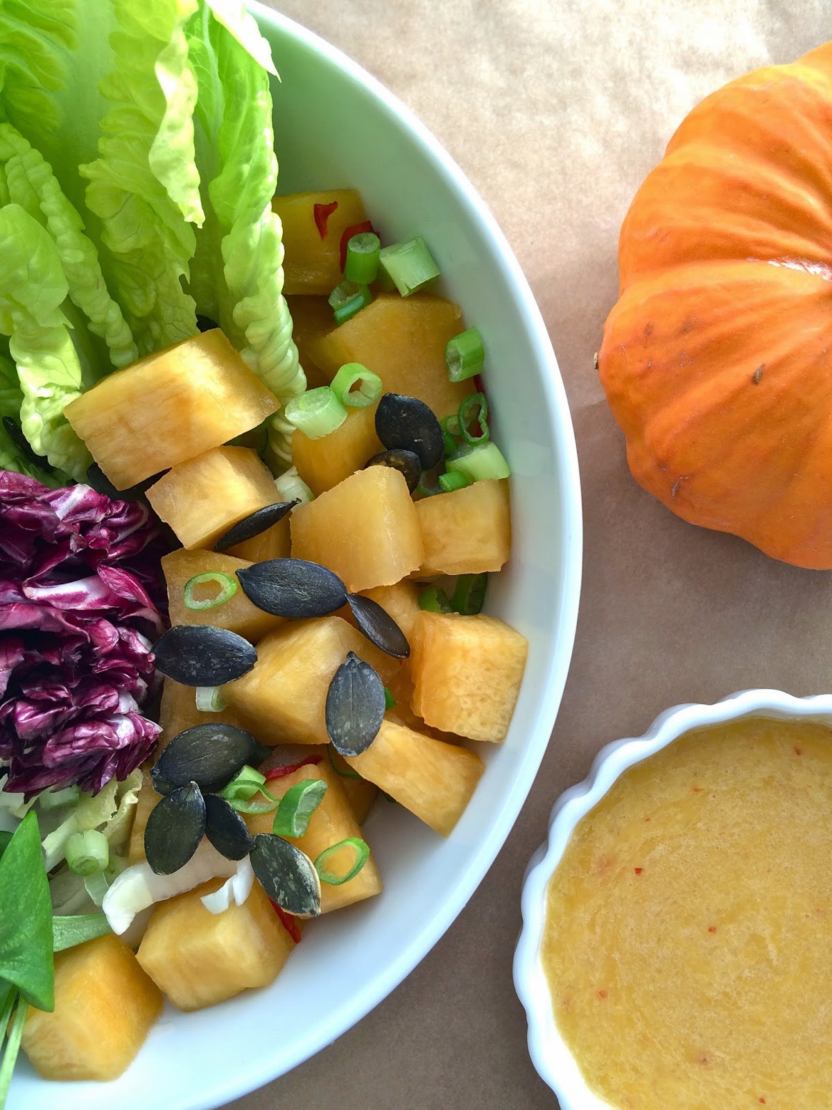 Passionately Raw! Marinated Raw Pumpkin Salad