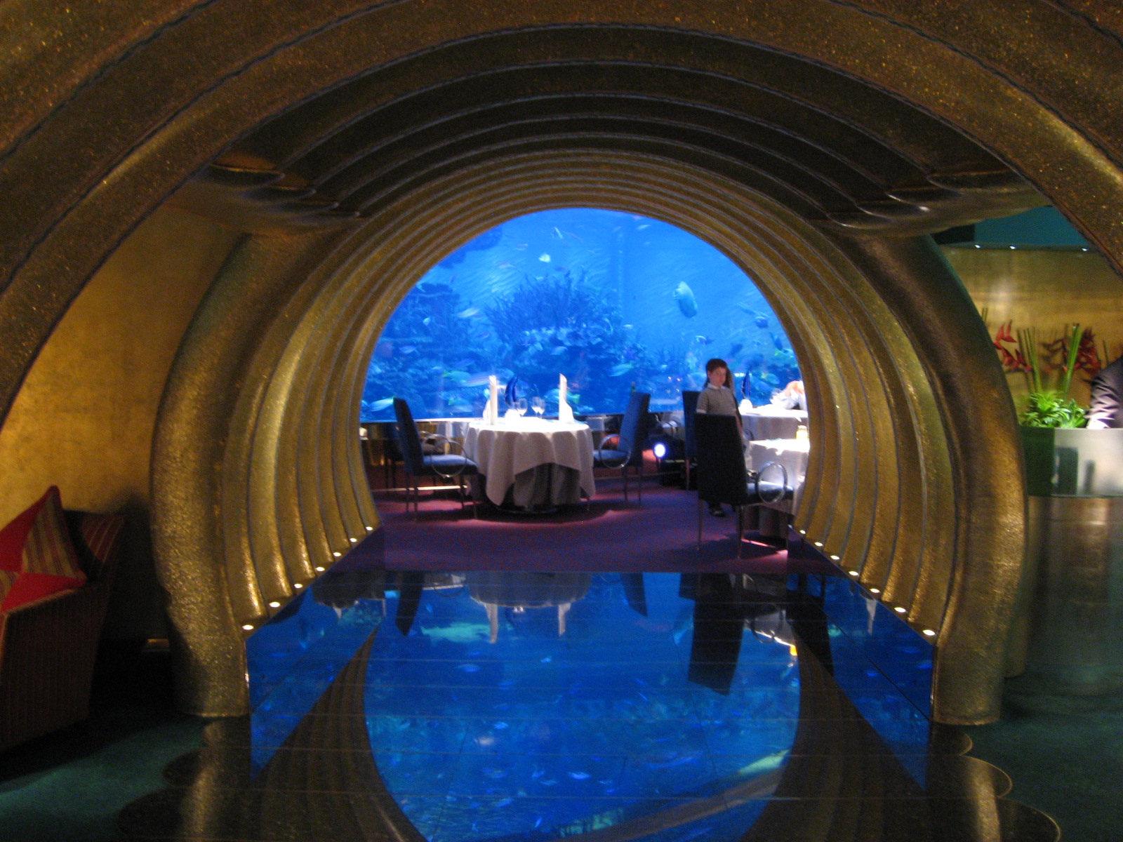 Excitement N Net: Underwater Restaurant in Dubai - Al Mahara