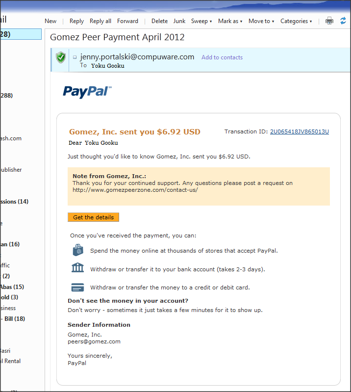 Gomez Peer Zone Pending