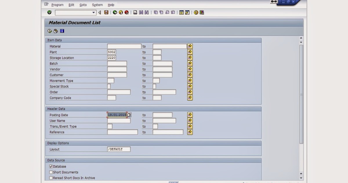 SAP PM, MM module tips for BSNL ERP End users How to view the list of
