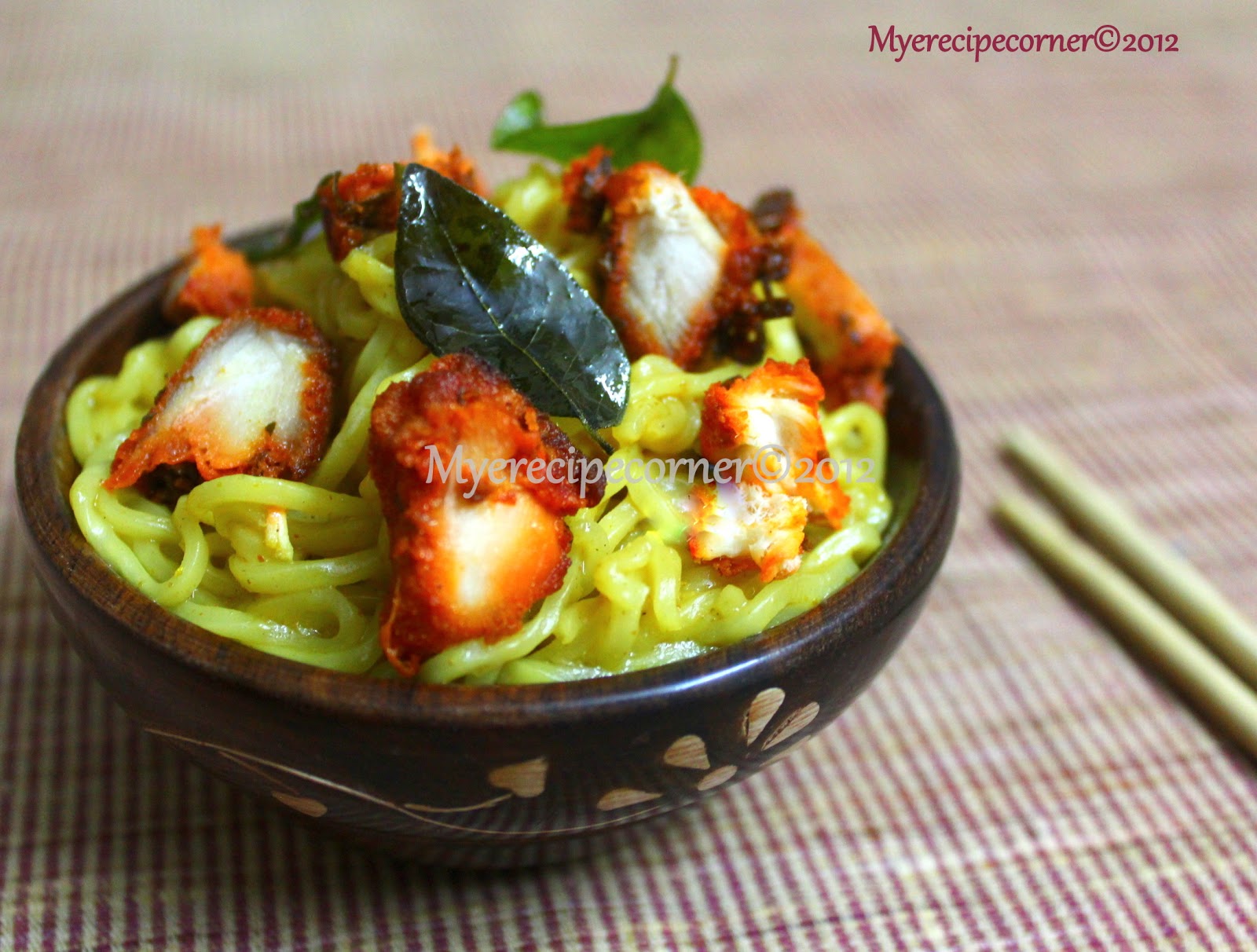 Mye's Kitchen Chicken Maggi Noodles Recipe Recipes with Maggi Noodles.