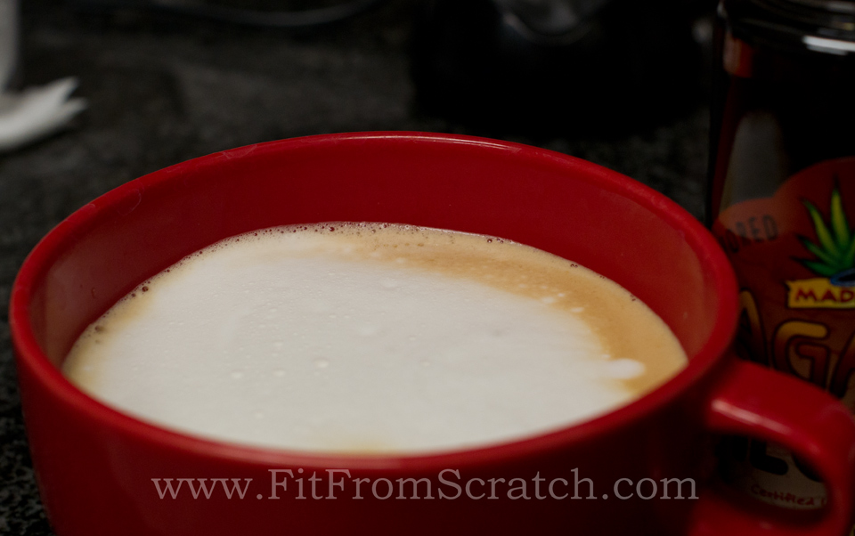 Hazelnut Agave Nectar Latte Fit From Scratch