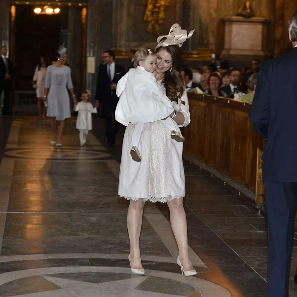 King Carl XVI Gustaf, Queen Silvia and Crown Princess Victoria, Prince Daniel, Princess Estelle and Princess Madeleine and Chris O'Neill, Princess Leonore and Prince Carl Philip and his fiancee Sofia Hellqvist attends a service in the Royal Chapel 