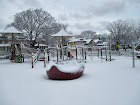 A snowy playground