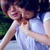 Playful kiss