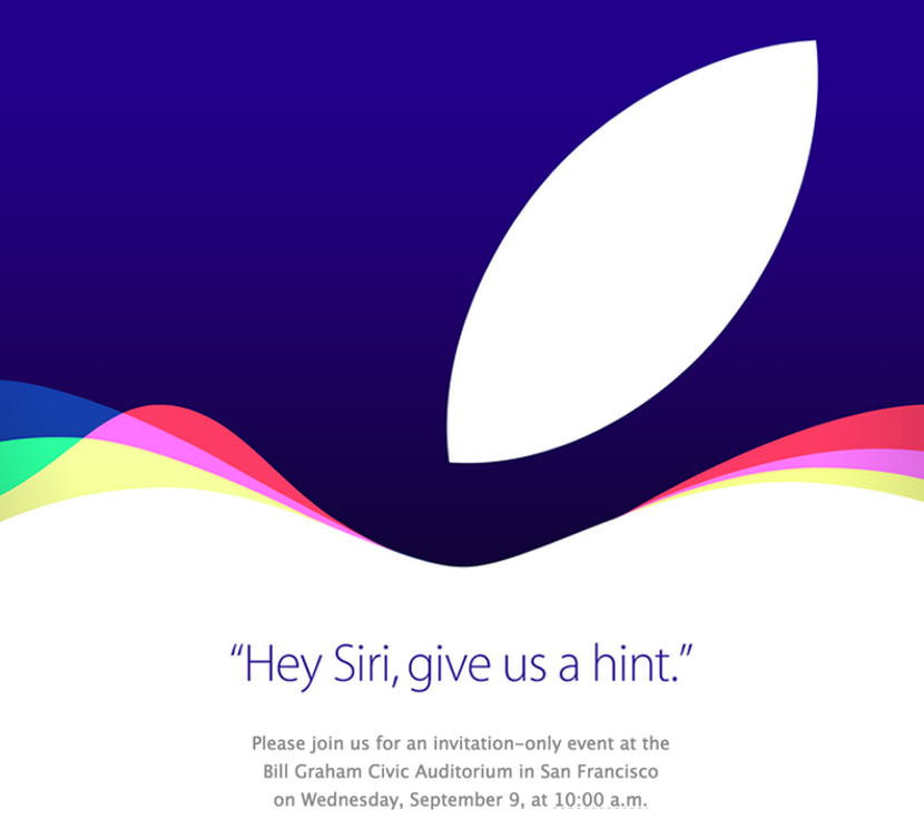 Apple confirma evento para el 9 de septiembre