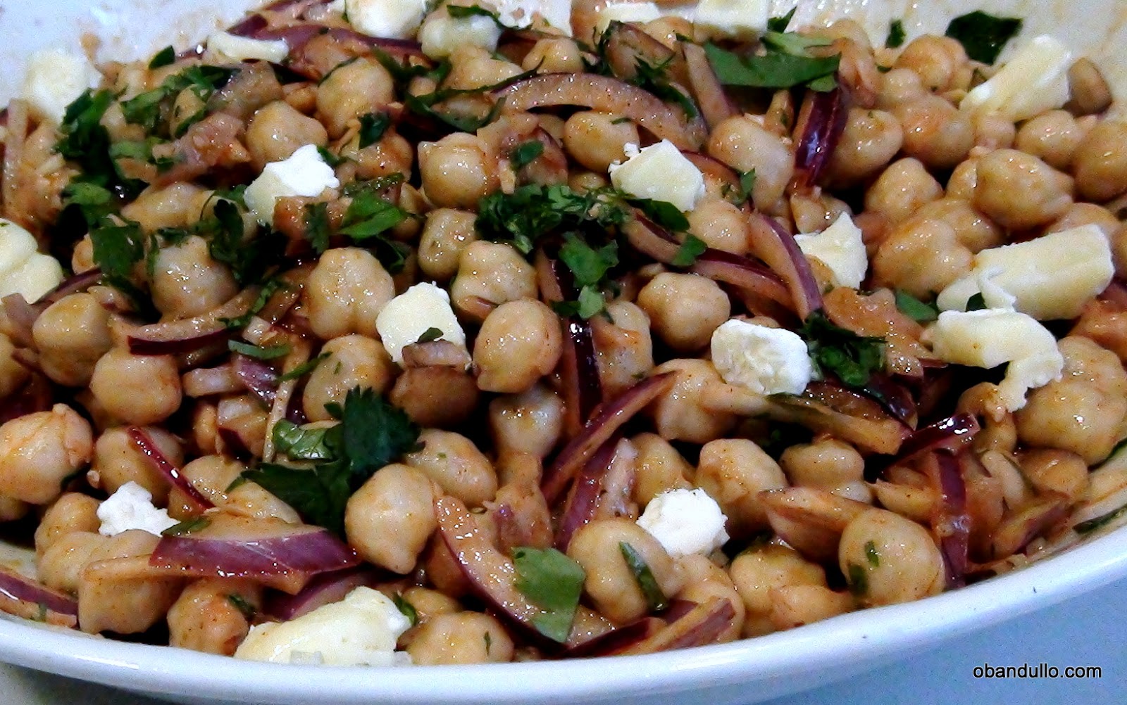 O Bandullo Recetas de cocina en vídeo Ensalada Marroquí de Garbanzos