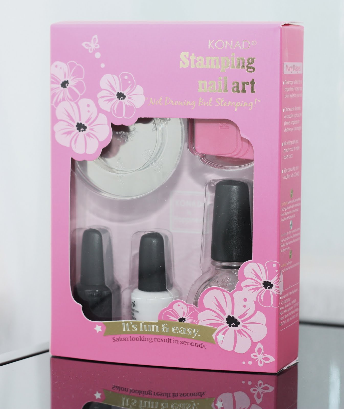 Blueberry Muffinss Butterfly Stamping Nail Art