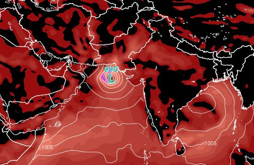 Arabian Sea cyclone deep depression September 23 2015