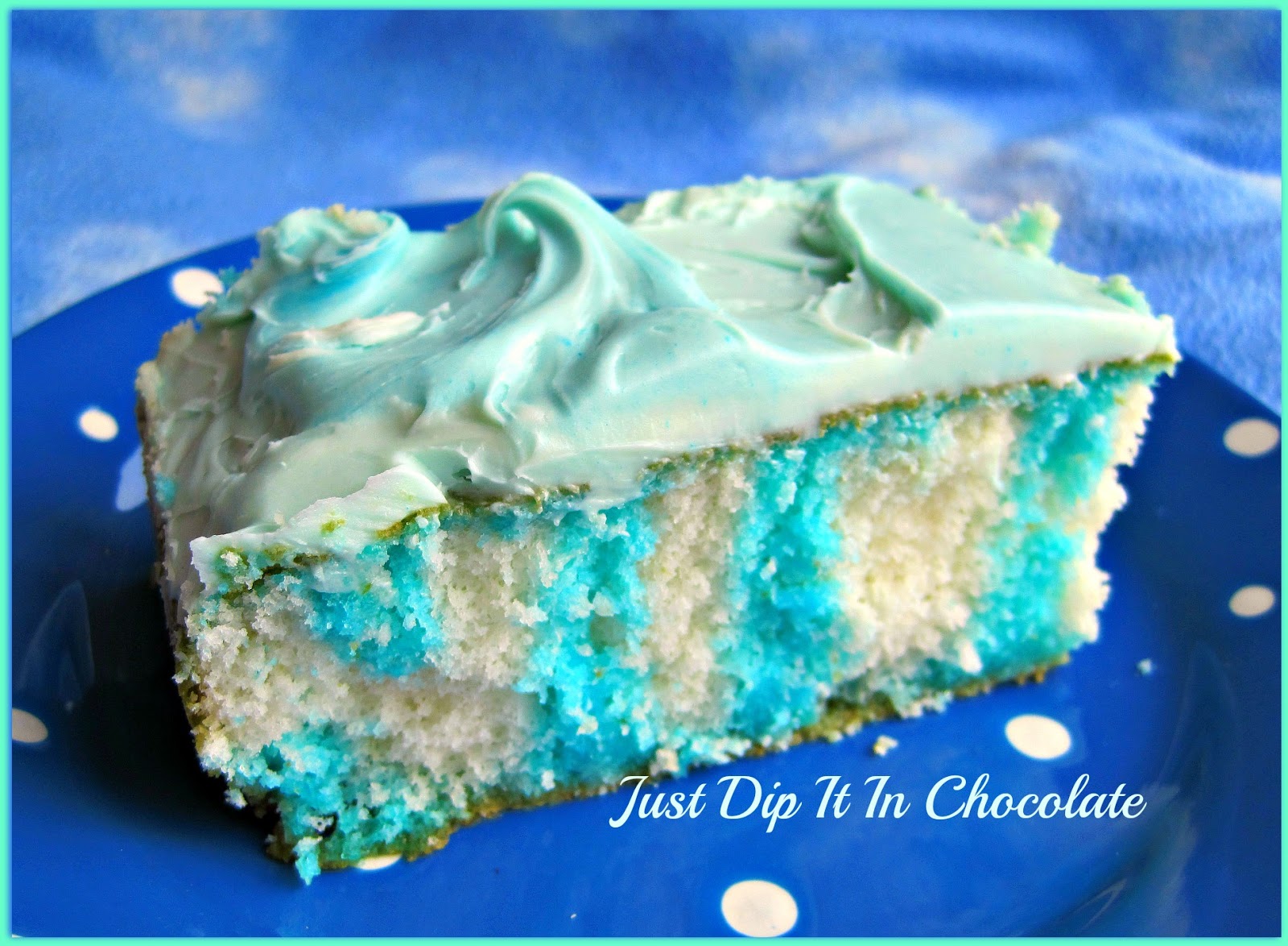 Just Dip It In Chocolate JelloO Poke Cake