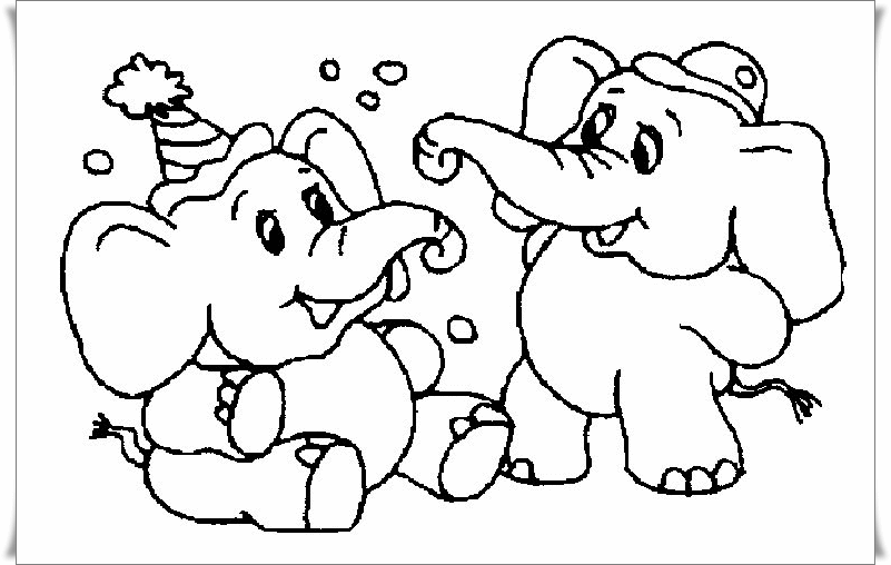 Ausmalbilder zum Ausdrucken Ausmalbilder Elefant