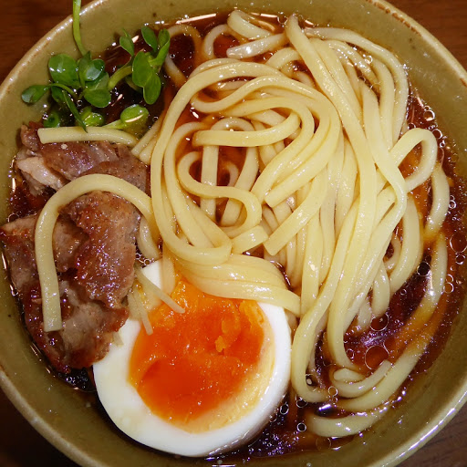 【五木食品】旨だし丸鶏醤油 つけ麺 全粒粉入り麺