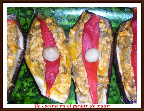 Berenjemas Rellenas De Salmón Y Mozarella