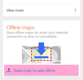 save offline maps for when your network connection is slow or unavailable