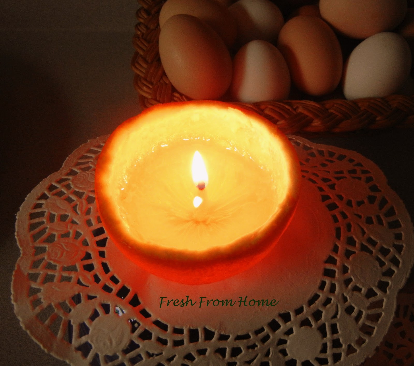 Fresh From Home Easy DIY candle 99.9 Orange, 100 Natural!
