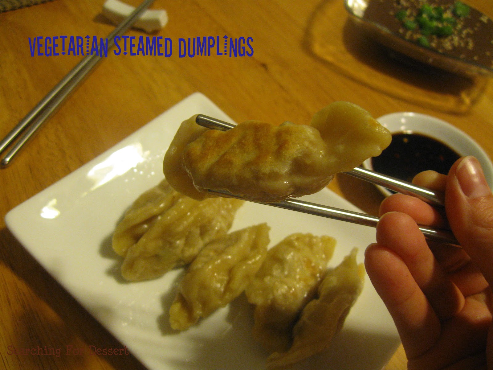 Meatless Mondays! Vegetarian Steamed Dumplings Searching for Dessert