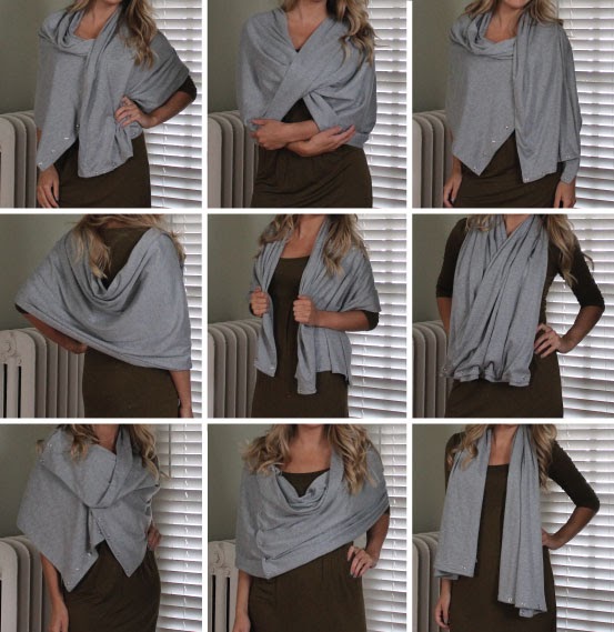 Hammers and High Heels Sew Easy DIY MultiWear Snap Scarf
