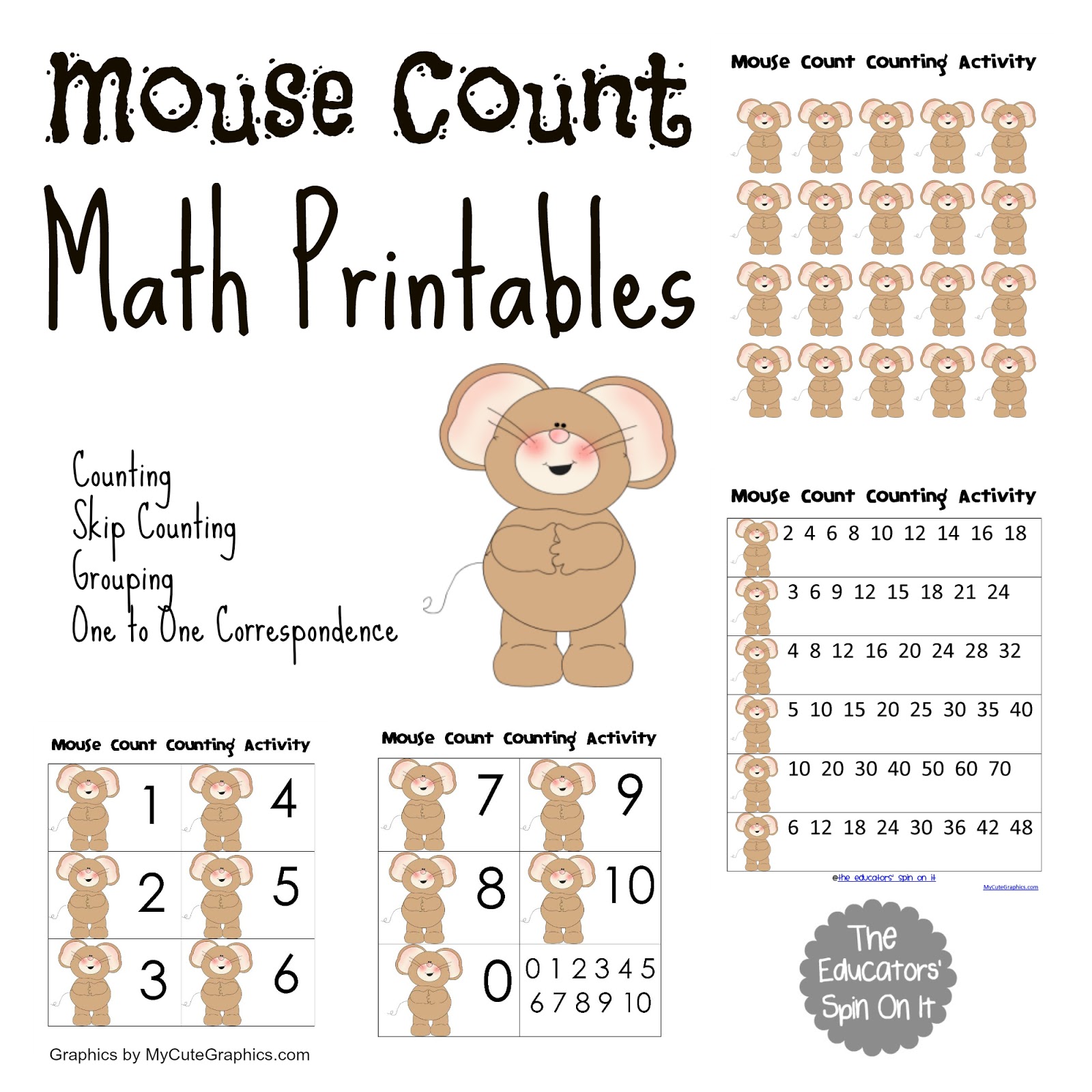 The Educators' Spin On It Mouse Count Activities {VBC Summer Camp}